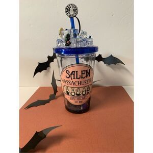 Handmade Snow Globe Halloween/Salem Tumbler